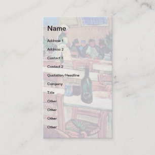 Cartão De Visita Vincent Van Gogh - Interior Do Restaurante