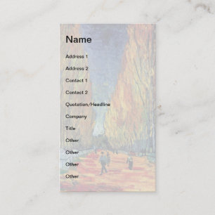 Cartão De Visita Vincent Van Gogh - Les Alyscamps