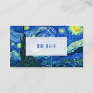 Cartão De Visita vincent van gogh Starry Night