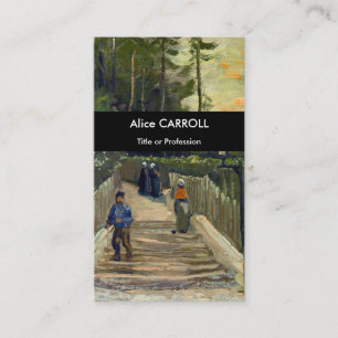 Cartão De Visita Vincent van Gogh - Traçado em Montmartre