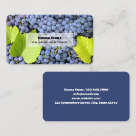 Cartão De Visita Vinha de vinho Sommelier