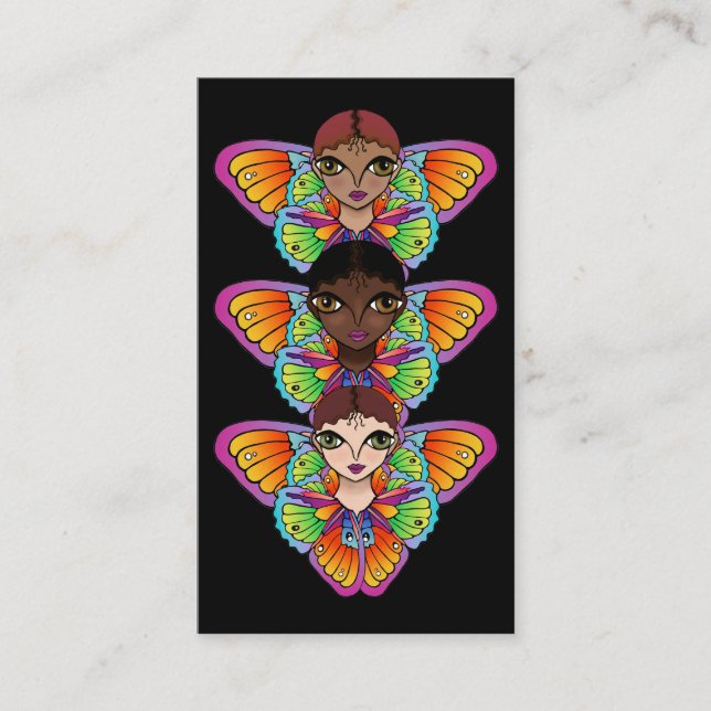 Cartão De Visita Vinheta dos Olhos Grandes (Frente)