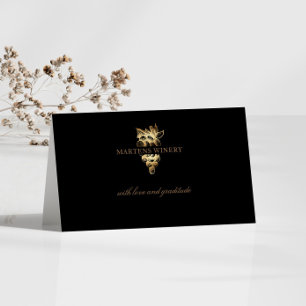 Cartão De Visita vinho de vinificação, negócios de uvas de ouro