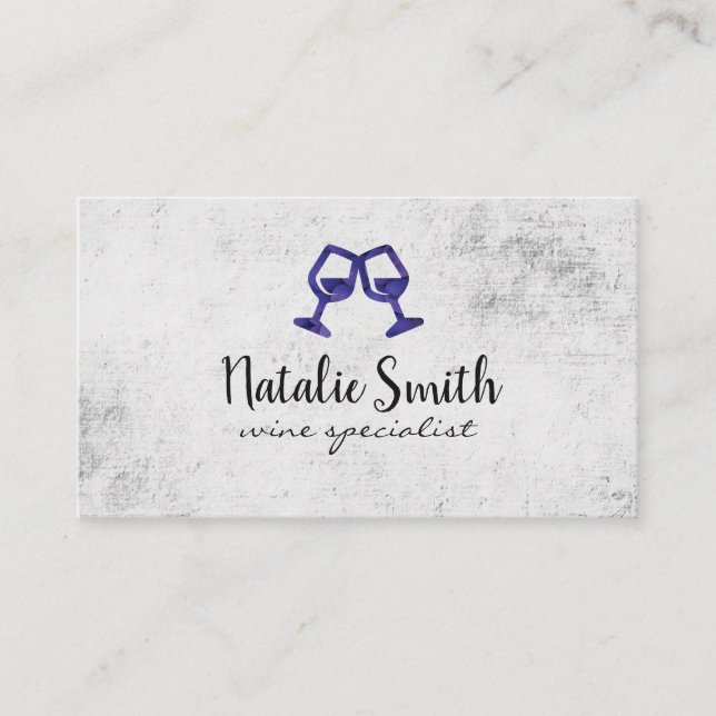 Cartão De Visita Vinho Vinho (Frente)