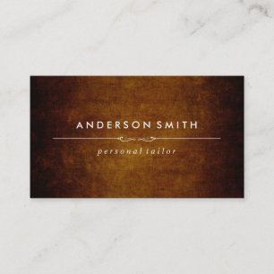 Cartão De Visita Vintage à moda Brown