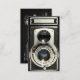 Cartão De Visita Vintage Antique Camera Collector Store (Frente/Verso)