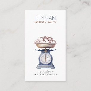 Cartão De Visita Vintage Baker Bakery Chef