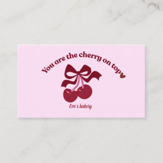 Cartão De Visita Vintage bakery business card