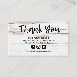 Cartão De Visita Vintage Branco Trendage Salon Obrigado