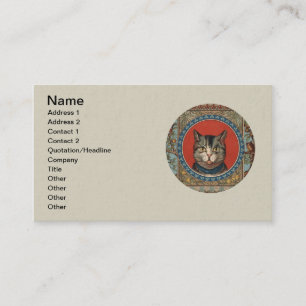 Cartão De Visita Vintage Cat's Life for Kitty Cat Classic