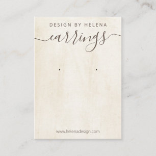 Cartão De Visita Vintage Chalk Paint Earring