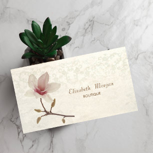 Cartão De Visita Vintage Chic Magnolia, Lace