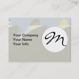 Cartão De Visita Vintage Cruise Ship Art Deco Poster