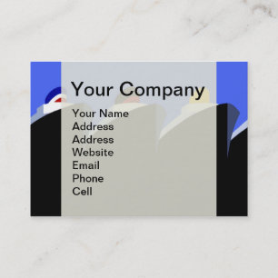 Cartão De Visita Vintage Cruise Ship Art Deco Poster