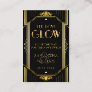 Cartão De Visita Vintage Elegant Art Deco Dourado Routing Tag