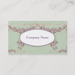 Cartão De Visita Vintage floral
