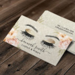 Cartão De Visita Vintage Floral Ivory Glitter Lashes & Brows Salon<br><div class="desc">Vintage Floral Ivory Glitter Lashes & Brows Salon Cartões de visitas.</div>