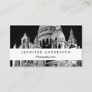 Cartão De Visita Vintage France Paris Sacre Coeur Basilica