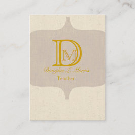 Cartão De Visita Vintage Moderno Elegante