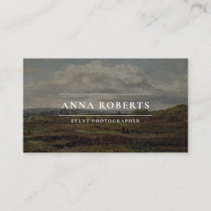 Cartão De Visita Vintage Oil Painting, QR code Event Fotógrafo