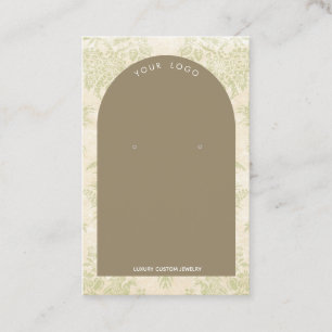 Cartão De Visita Vintage Peridot Arch Earring Display