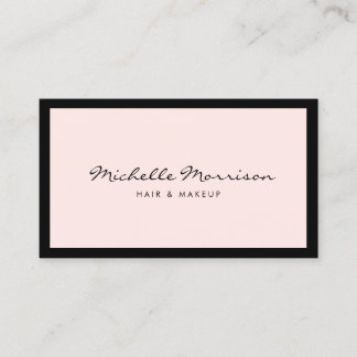 Cartão De Visita Vintage Pink Makeup and Beauty