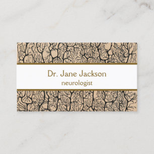 Cartão De Visita Vintage Purkinje Neuron Desenho Neurologista Médic