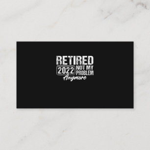 Cartão De Visita Vintage Reformado 2022 Não É Meu Problema Mais E