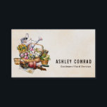 Cartão De Visita Vintage Retro Gardener Yard<br><div class="desc">Personalize-o com suas próprias informações ou personalize-o ainda mais se precisar adicionar texto, alterar o layout, a fonte, a cor da fonte, o tamanho da fonte ou o tamanho do cartão de visita. A cor de fundo totalmente personalizável (atualmente exibida em verde claro ) também pode ser alterada. Clique no...</div>