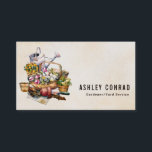 Cartão De Visita Vintage Retro Gardener Yard<br><div class="desc">Personalize-o com suas próprias informações ou personalize-o ainda mais se precisar adicionar texto, alterar o layout, a fonte, a cor da fonte, o tamanho da fonte ou o tamanho do cartão de visita. A cor de fundo totalmente personalizável (atualmente exibida em verde claro ) também pode ser alterada. Clique no...</div>