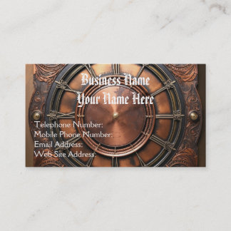 Cartão De Visita Vintage Steampunk e Tema Vitoriano