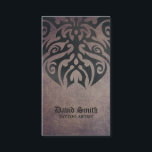 Cartão De Visita Vintage tribal legal do tatuagem do artista do<br><div class="desc">Cartões de visitas tribais legal do vintage do tatuagem do artista do tatuagem.</div>