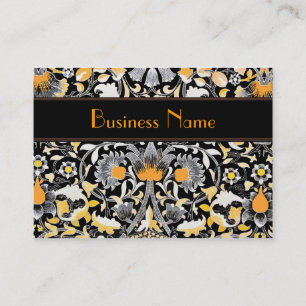 Cartão de visita Vintage William Morris Orange Flo