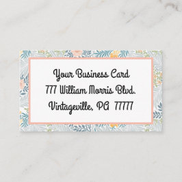 Cartão De Visita Vintage William Morris Primavera Meadow