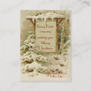 Cartão De Visita Vintage Xmas 1902