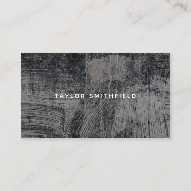 Cartão De Visita Vintagem Concreta (Frente)