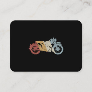 Cartão De Visita Vintagem do Estilo de Retro de Motocicleta