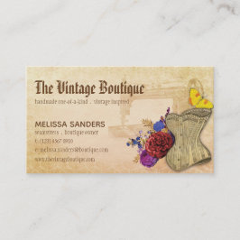 Cartão De Visita Vintagem Feita À Mão Inspirou-Se A Sewing Russo St