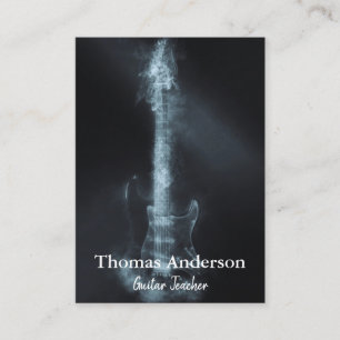 Cartão De Visita Violão de Instrumentos Musicais Personalizados Pro