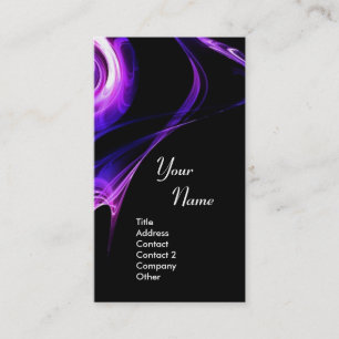 Cartão De Visita Violeta púrpura azul-claro, azul-claro, FRACTAL RO
