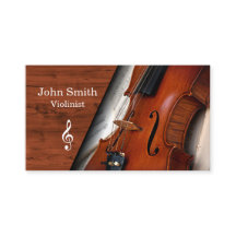 Violonista de Violino de Grão de Madeira Elegante