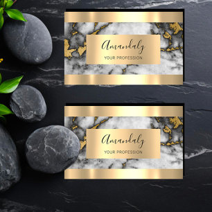 Cartão De Visita VIP Dourado do Mármore do Investimento Financeiro 