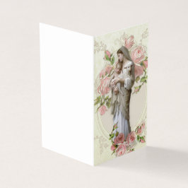 Cartão De Visita Virgem Abençoada Maria Funeral Católico Santa Cart