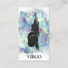 Cartão De Visita *~* VIRGO Astrologia Zodiac Lê Azul