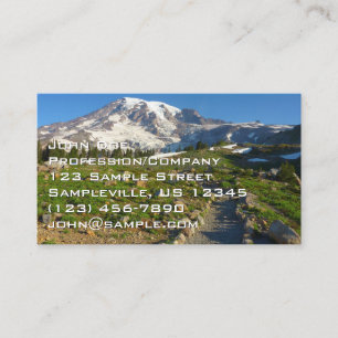 Cartão De Visita Vista do Mount Rainier Skyline Trail