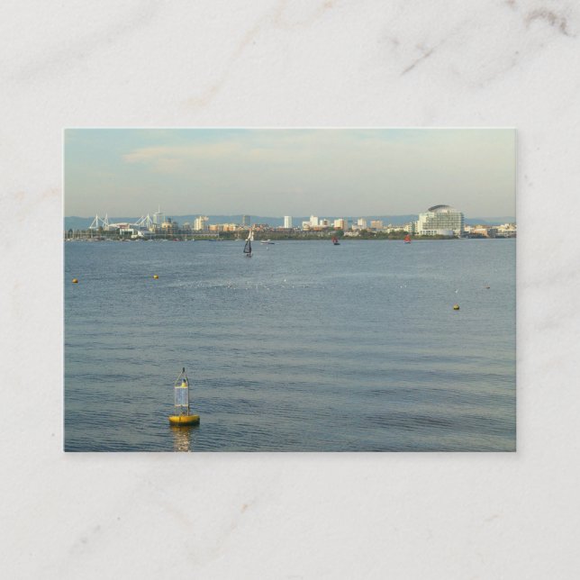 Cartão De Visita Visualizar sobre o compartimento de Cardiff (Frente)