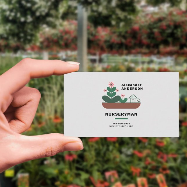 Cartão De Visita Viveirista (Nurseryman Business Card)