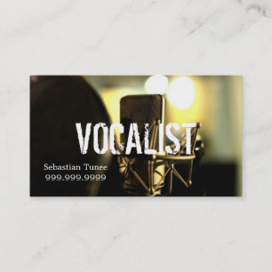 Cartão De Visita Vocalista, Cantor, Executor