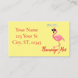 Cartão De Visita Você É Flamingo Hot Thunder_Cove