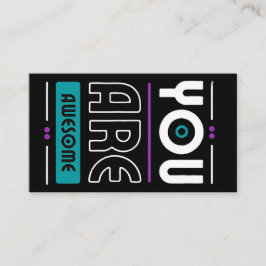 Cartão De Visita Você é um ditado motivacional incrível